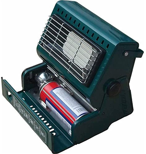 WXPXYBF Estufa de propano 2 en 1 Estufa de Gas para Acampar Calentador de Gas Espacial con Parrilla Calentador de Carpa Compacto sin Humo Estufa calefactora Radiante Calefactor de propano LP