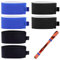 Skibänder Ski Klettband 6 Stück Set mit verstellbaren Klettverschluss, für Ski-Boards, verstellbar, mit Schaumstoffpolsterung, für Herren und Damen, für eine sichere Aufbewahrung