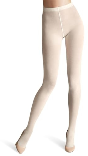 Wolford, Collant di Lana Beige Ecrue, 200 denari, Effetto Riscaldante, Cinturino lavorato a Maglia, Soffice e Piacevole (XL)