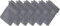 Erwin Müller Waschhandschuh Friedrichshafen 6er- Pack, 100% Baumwolle anthrazit Größe 15x21 cm - Premium-Qualität, unvergleichlich saugfähig, hautsympathisch, formstabil (weitere Farben)