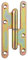 Cerniera per porta destra, 110x55mm, acciaio zincato - THIRARD