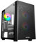 Abysm Gaming Caja PC Gamer Danube INVA MX202 Negra, con Tres Ventiladores ARGB y Compatible con Placas Base Micro ATX e ITX y Tarjetas Gráficas de hasta 330 mm