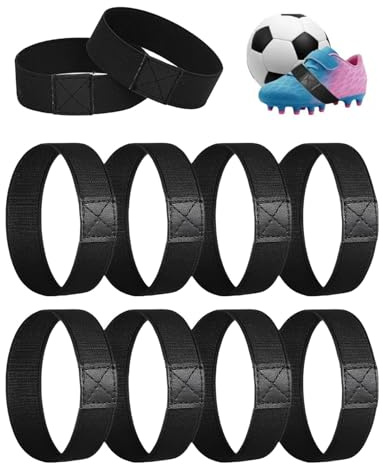 JUKOTA 8 pezzi di nastro di fissaggio per scarpe da calcio, per bambini, per scarpe da calcio, per scarpe da calcio, con tacco alto