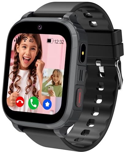 Ruopoem Smartwatch Kinder Telefon Videoanruf SOS Spiel