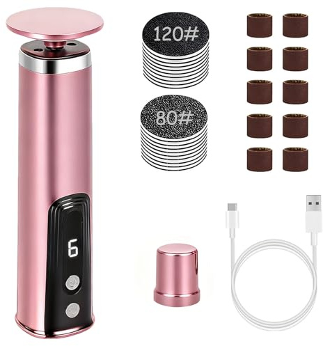 Pedicure Elettrico Professionale Piedi con Display LCD, 2 in 1 Ricaricabile Rimuovi Calli Piedi Elettrico, Levigatore a 6 Velocità Lima, Attrezzi per Cura dei Piedi per Talloni Screpolati, Calli