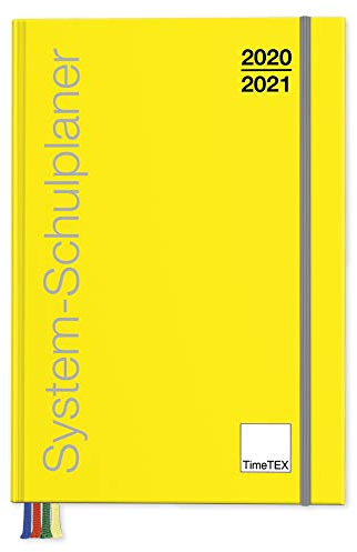 TimeTex System-Schulplaner A4-Plus Gelb - Schuljahr 2020-2021 - Lehrerkalender - Lehrertimer - 10750 - Neu – mit breitem Verschlußgummi