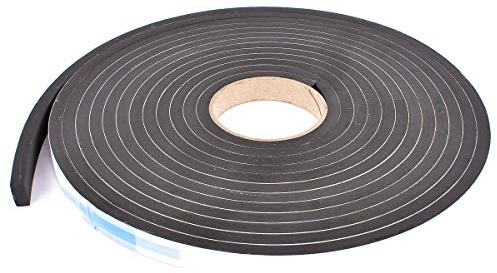 Sponge Neoprene Stripping W/Adhesive 3/4in Wide X 3/8in Thick X 25ft Long