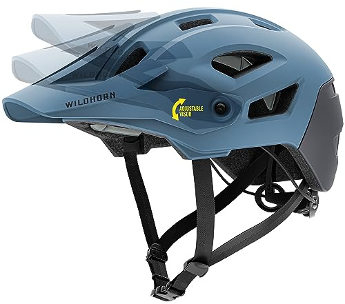 Wildhorn Corvair Mountain Bike Helmet for Men and Women with Maximum Venting, FTA fit System & Adjustable Visor. Adjustable Sizing Adult Bike Helmets for Women and Men. Stylish All Around MTB Helmet