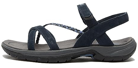 NORTH RIDGE Women's Grace Sandal, Women's Waterproof Walking Sandals, Sports and Outdoors Sandals (Navy, UK Footwear Size System, Adult, Women, Numeric, Medium, 7)