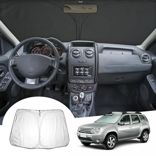 GAFAT Renaul-t Dacia Duster 2 Duster 1 2010-2024 Sonnenschutz Frontscheibe Innen, Duster 2 2023 Windschutzscheibe Sonnenschirm Sonnenblende, Abkühlung, UV Schutz, Dacia Duster Zubehör