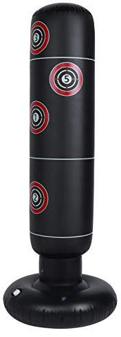 Inflatable Children's Punching Bag for Children with Stand, Punching Bag Children 160 Cm Inflatable Punching Ball Standing Punching Bag with Air Pump, Karate Taekwondo Stress
