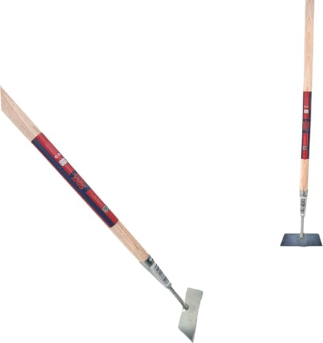 Synx Tools Mini houe 12 cm - houes - Grattoir à joints - Brosse à mauvaises herbes - Couteau de désherbage - Grattoir / Grattoir avec manche 75 cm