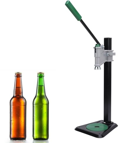 Machine Manuelle à Boucher les Bouteilles de Vin, Outil de Pressage des Bouchons de Bouteille avec Poignée Ergonomique, Machine à Sceller les Bouchons à Main à Levier Confortable