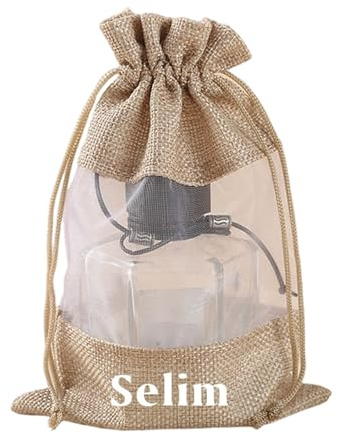 PEPWE Bolsa de almacenamiento portátil de lino con cordón, multiusos, para viajes, tradicional china, bolsas de joyería con cordón