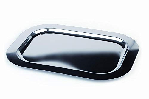 APS 01314 vassoio -FINESSE-, 30 x 24 cm, acciaio inox 18/0, rettangolare, bordo liscio
