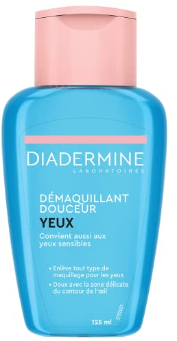 Diadermine - Démaquillant Doux Yeux - Douceur - Retire efficacement le maquillage - Tous types de Peaux - Respectueux des Yeux et des Porteurs de Lentilles - Contenant de 125 ml