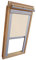 Easy-Shadow Dachfenster Verdunkelungsrollo Komfort Rollo Thermo für Typ Roto WDF 847 H SR Größe 10/11 - in der Farbe creme