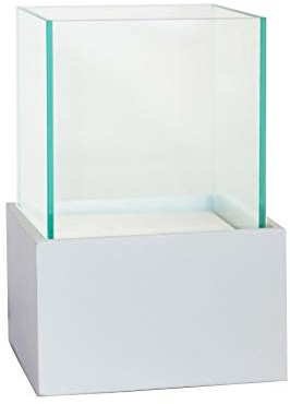 VIVANNO Windlicht CANDELITA Kerzenhalter Weiß Matt - Deko Glas Laterne
