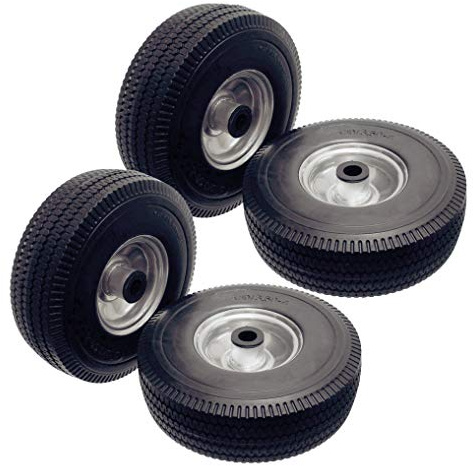 Product Pro 4 x 10 Puncture Proof Wheel 4.10/3.50-4 Steel Rim for 20mm Axle Shaft