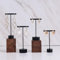 4 Stück Schwarzer Metallständer für Ohrringe, Schmuck, Einzelhandel, Display-Halter, T-Form, Ohrringe, Fotografie-Requisiten für Messen
