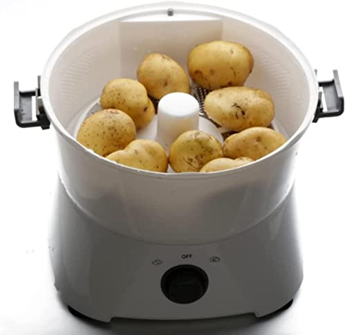 BTURYT Éplucheur de Pommes de Terre électrique, Machine rotative à Salade, Éplucheur de Pommes de Terre électrique, Éplucheur de Pommes de Terre Automatique, Déshydrateur de légumes