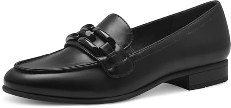 Jana Damen Slipper mit Blockabsatz Elegant, Schwarz (Schwarz), 37 EU