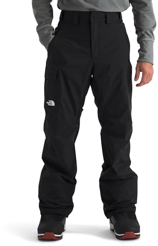 The North Face Men's Freedom Pant - Waterproof, Non-Insulated Snow Pants for Ski & Snowboard, Cargo Pockets, Ankle Gaiters, TNF Black-NPF, Medium Regular