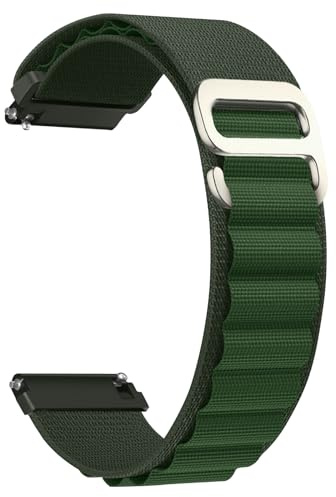 CeiBand Alpine Loop nylonarmband kompatibelt med 20 mm 22 mm, G-krok rostfritt stål metallspänne sport klockarmband män kvinnor ersättningsband för 20 mm 22 mm