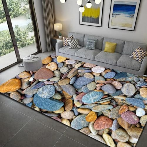 Tappeto Stampato 3D Pietre Colorate Decorazioni Camera Da Letto Pavimento Tappeti Interni Di Grandi Dimensioni, Tappetino Di Protezione Del Tappeto 40 X 60 Cm -40018980836