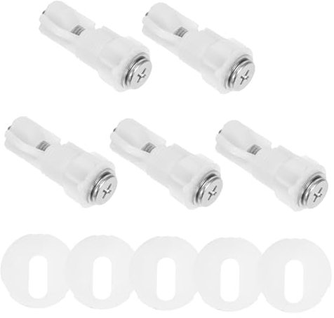 Homoyoyo 5 Juegos Tornillos de Fijación para Asiento de Inodoro Kit Rápida y Duraderos para Montaje Seguro y Estable