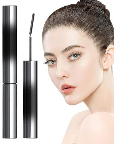 Metal Mascara, 3D Curling Wimperneisen-Mascara, Natürliche Verlängerung Ma-scaras, Tubing Mas-cara Iron Eye Mas-caras Verschmutzer Metallstabmaserie Für Natürliches Augen Makeup Langwärme Ohne Klumpen