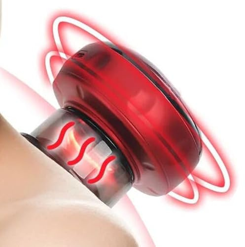 Elektronisk sugkoppsutrustning - bärbar 6-nivåers justerbar , ryggmassageapparat med sugkoppar för män | för män kvinnor rygg nacke axlar ben fötter händer och