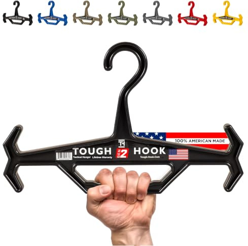 Tough Hook Multipurpose Heavy Duty Hanger, USA Made, Tactical Gear, 1 Black
