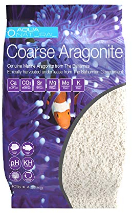 Coarse Aragonite 10lb Sand for Reef, Saltwater and Marine Aquariums