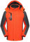 HZMM Heißjacke Damen Skijacke Warmer Winter Schneemantel Windjacke mit Kapuze Regenmantel Sommer Cardigan (Orange, XXXL)