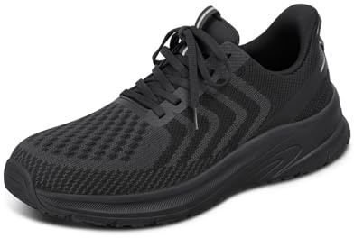 Orthofeet Men's Orthopedic Hands-Free Tilos Slip-On Sneakers, Black, Size 7.5 Wide