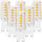 G9 LED Bulbs 4W (40-50W Halogen Equivalent)-6 Pack, 3000K Warm White, Non-Dimmable Flicker Free Light Bulbs for Chandelier, Ceiling Fan, Wall Sconce, Home and Office Lighting, 90% Energy Saving