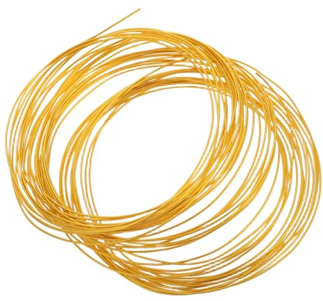 Angoily 10m Bendable Crafting Wire for Jewelry Making Gold Versatile for Beading Sculpting and Accessory Design and Artistic Metal Wire