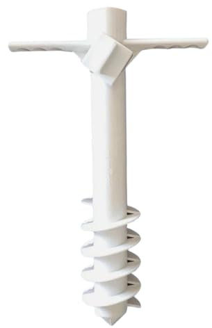 SOIMISS Ancre pour Parasol De Plage à Broches pour Utilisation en Extérieur en Plastique Solide Poignée Ergonomique pour Sol Meuble Installation Facile