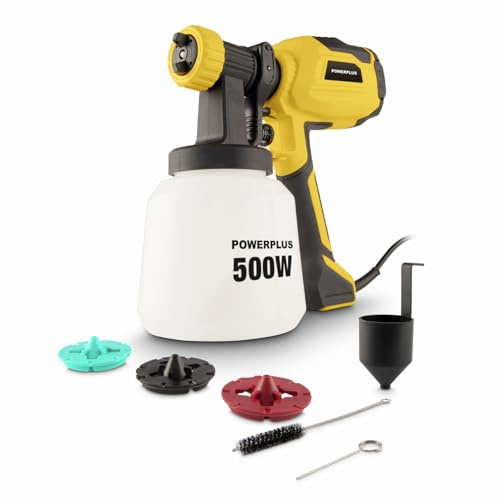 Powerplus POWX352-500W färgpistol med spraybredd 300 mm