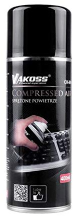 Vakoss CK-614 Cleaning Compressed Air 400 ml Compressed Air Spray Compressed Air Purityger Air Duster (1)