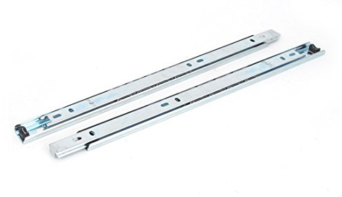Sourcingmap 13.3-Inch Drawer Slides, Full Extension Ball Bearing Slide Track Rail 25mm Wide 55lb Capacity 1 Pair