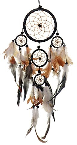 WORU Acchiappasogni diametro 16 cm & 4 cm, Nero