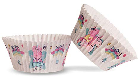 Dekora - 339260 Caissettes Cupcakes en Papier Peppa Pig 5 x 3 cm - 25 Unités