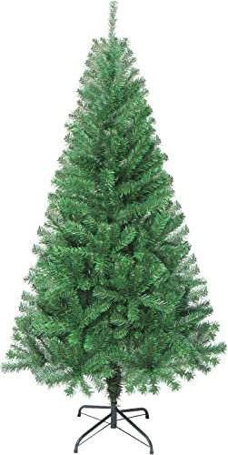 LOKIPA Árbol de Navidad artificial, pino de Navidad de 4 pies con 320 puntas y soporte de metal para árbol de Navidad