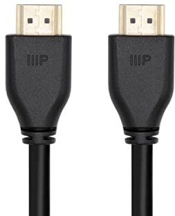 Monoprice 8K zertifiziertes Ultra High Speed HDMI 2.1 Kabel – 4,5 m – Schwarz (5 Stück) 48 Gbit/s, kompatibel mit Sony PlayStation, Microsoft Xbox Series X und S