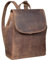 STILORD 'Hazel' Frauen Rucksack Elegant Leder Daypack kleiner Lederrucksack Vintage Cityrucksack Rucksackhandtasche für 13,3 Zoll MacBook Echtleder, Farbe:mittel - braun