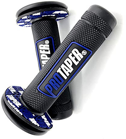 Impugnatura Freno in Gomma Gel per Impugnatura Moto Adatta per Bici crf exc YZF protaper protaper Conico Cross Split Bike-Nero_Blu