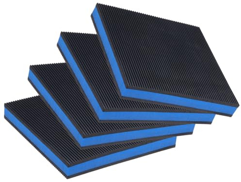 PATIKIL 4Pcs 6x6x7/8 in Rubber Anti Vibration Pads for HVAC Washer and Dry | Heavy EVA Center,Isolation Mats,Air Compressor Rubber Feet,for Air Conditioner
