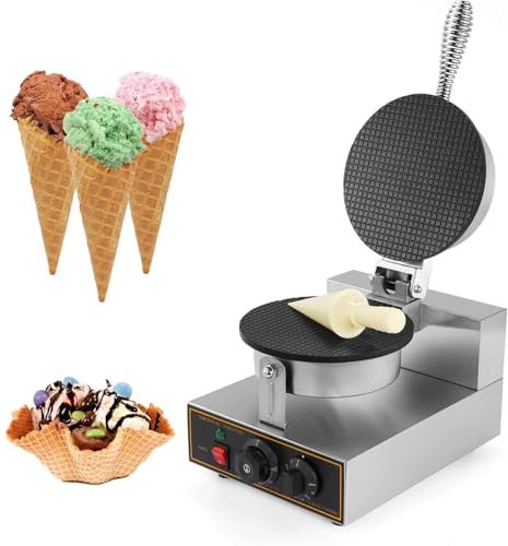 Máquina Antiadherente for Hacer Conos De Helado, Rangos De Temperatura De 50 ℃ -300 ℃, Fácil De Limpiar, for Uso Doméstico En Restaurantes 1200W
